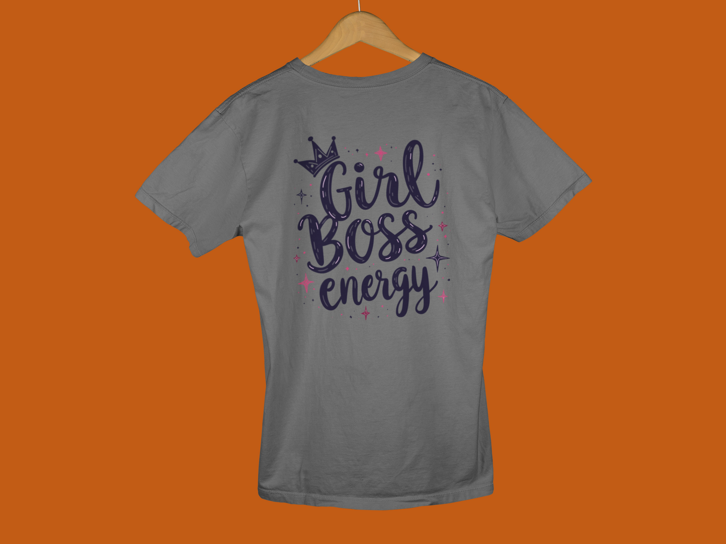 "Girl Boss Energy" - Female Classic Crew T-Shirt