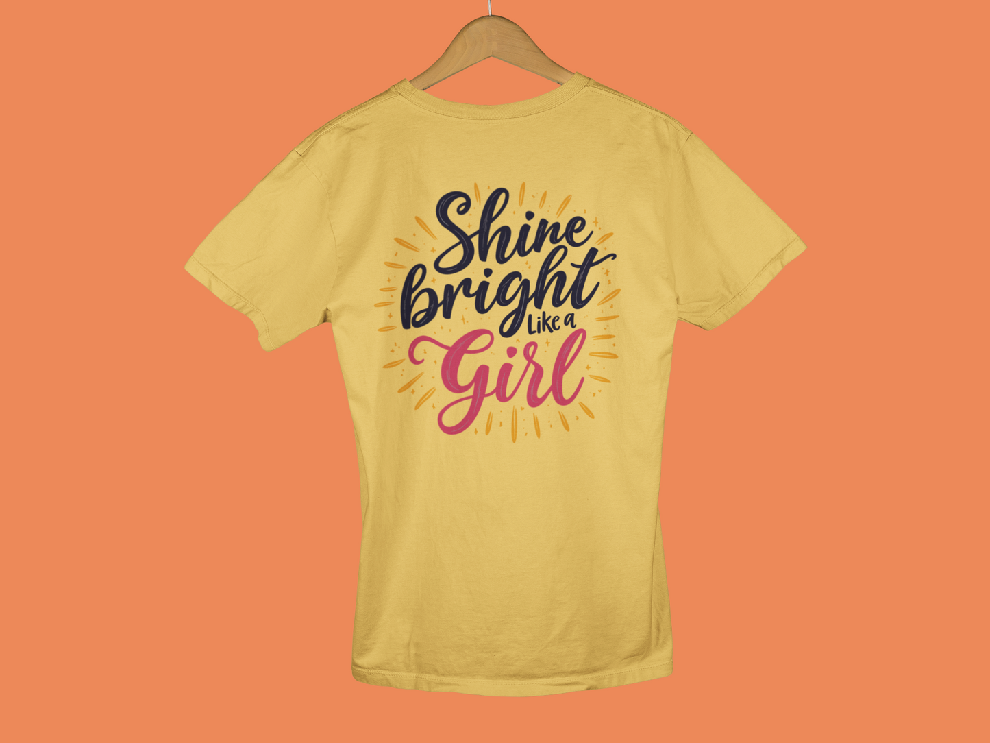 "Shine Bright Like A Girl" - Female Classic Crew T-Shirt