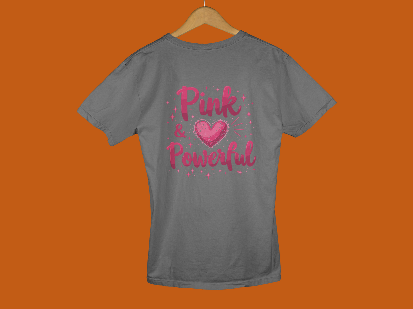 "Pink & Powerful" - Female Classic Crew T-Shirt