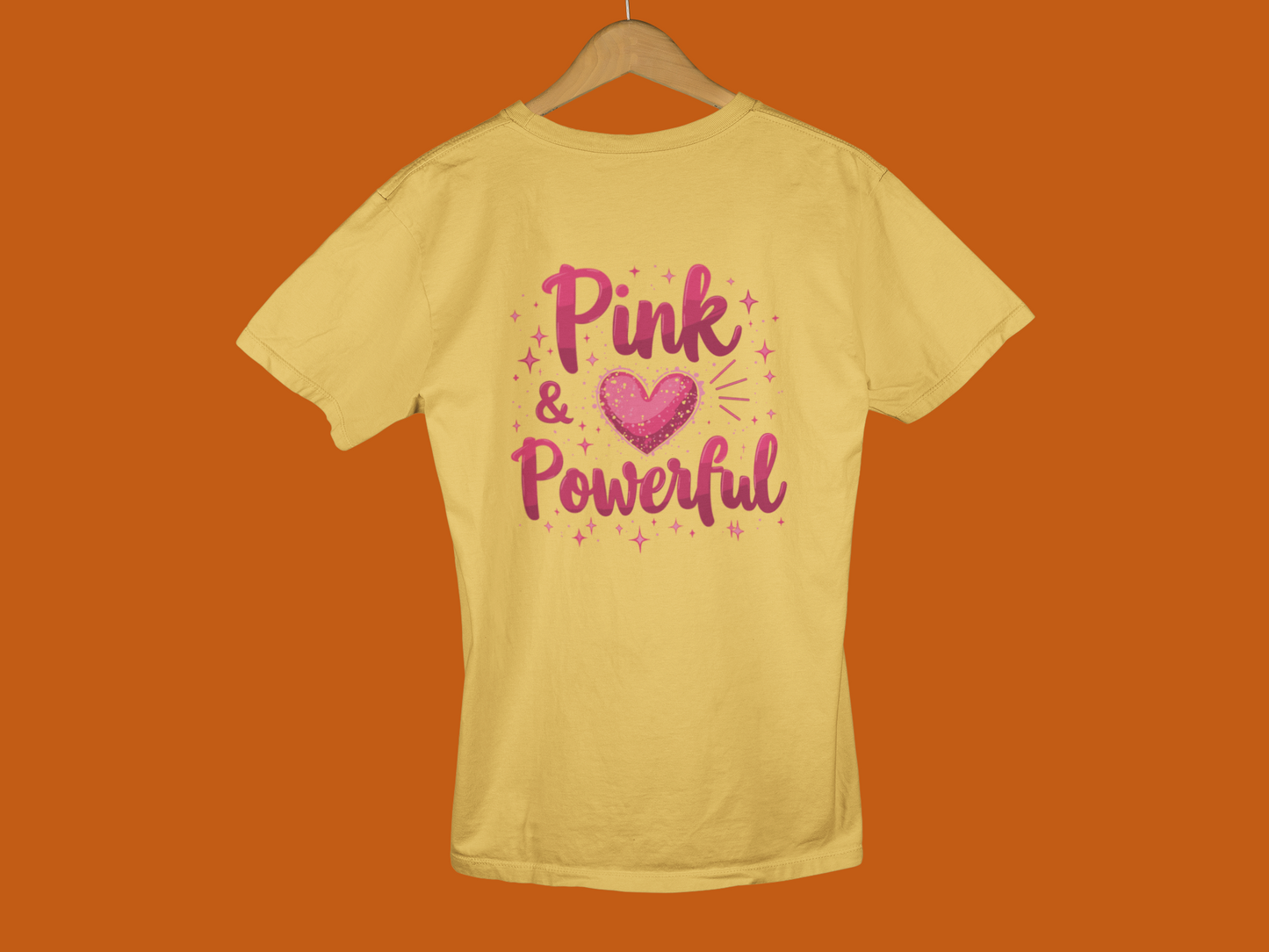 "Pink & Powerful" - Female Classic Crew T-Shirt