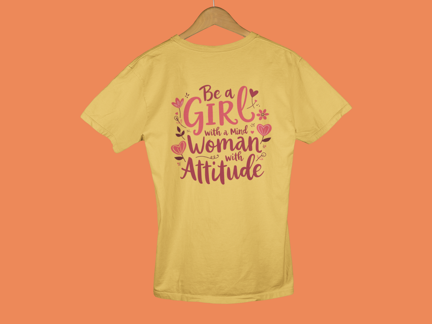 "Be A Girl With A Mind" - Female Classic Crew T-Shirt