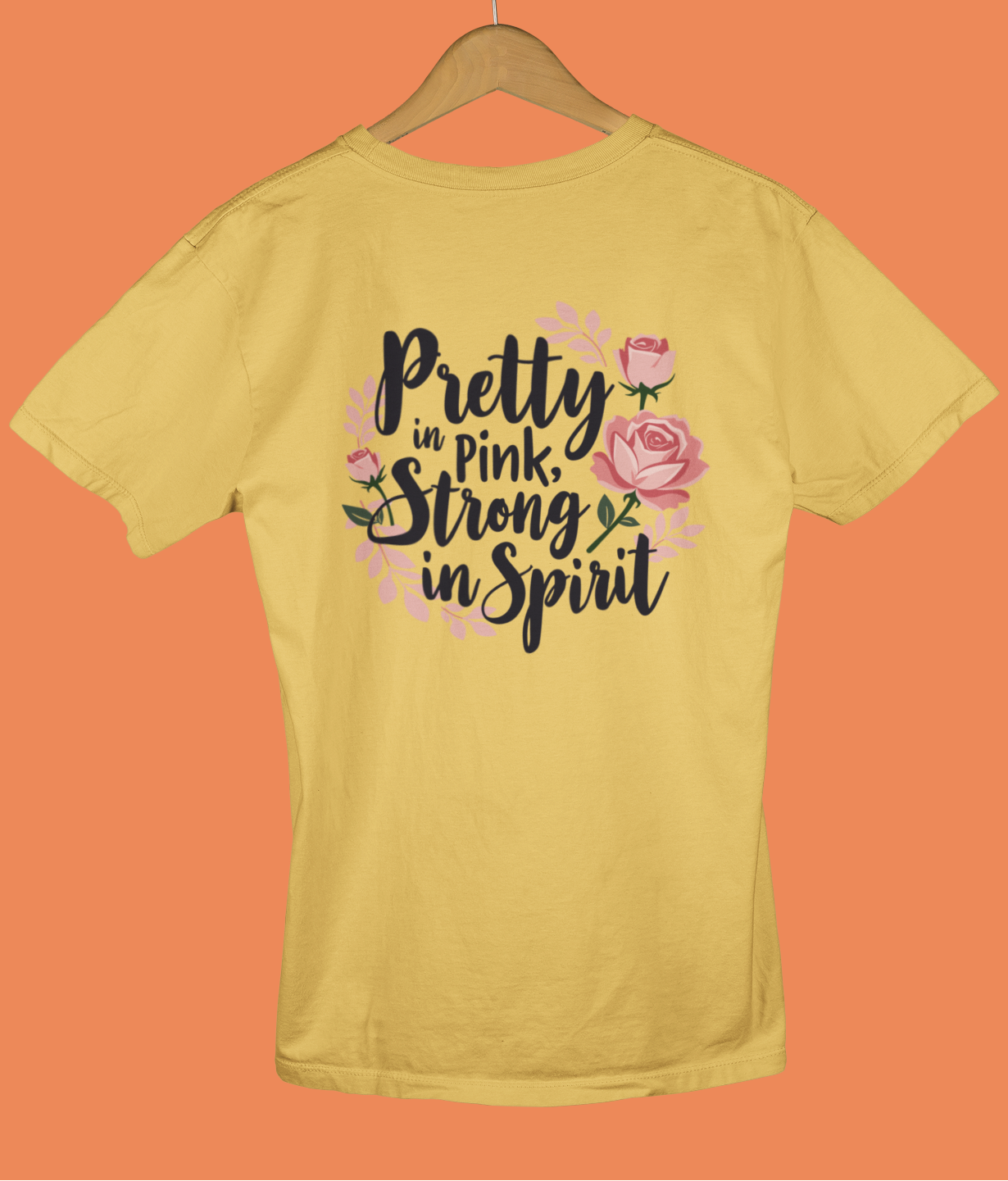 "Pretty In Pink, Strong In Spirit" - Female Classic Crew T-Shirt