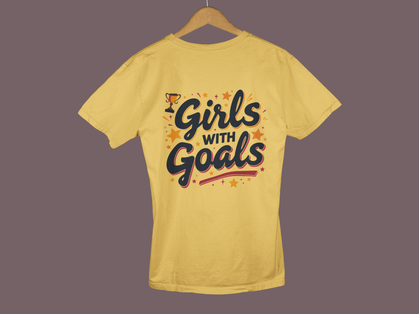 "Girls With Goals" - Female Classic Crew T-Shirt