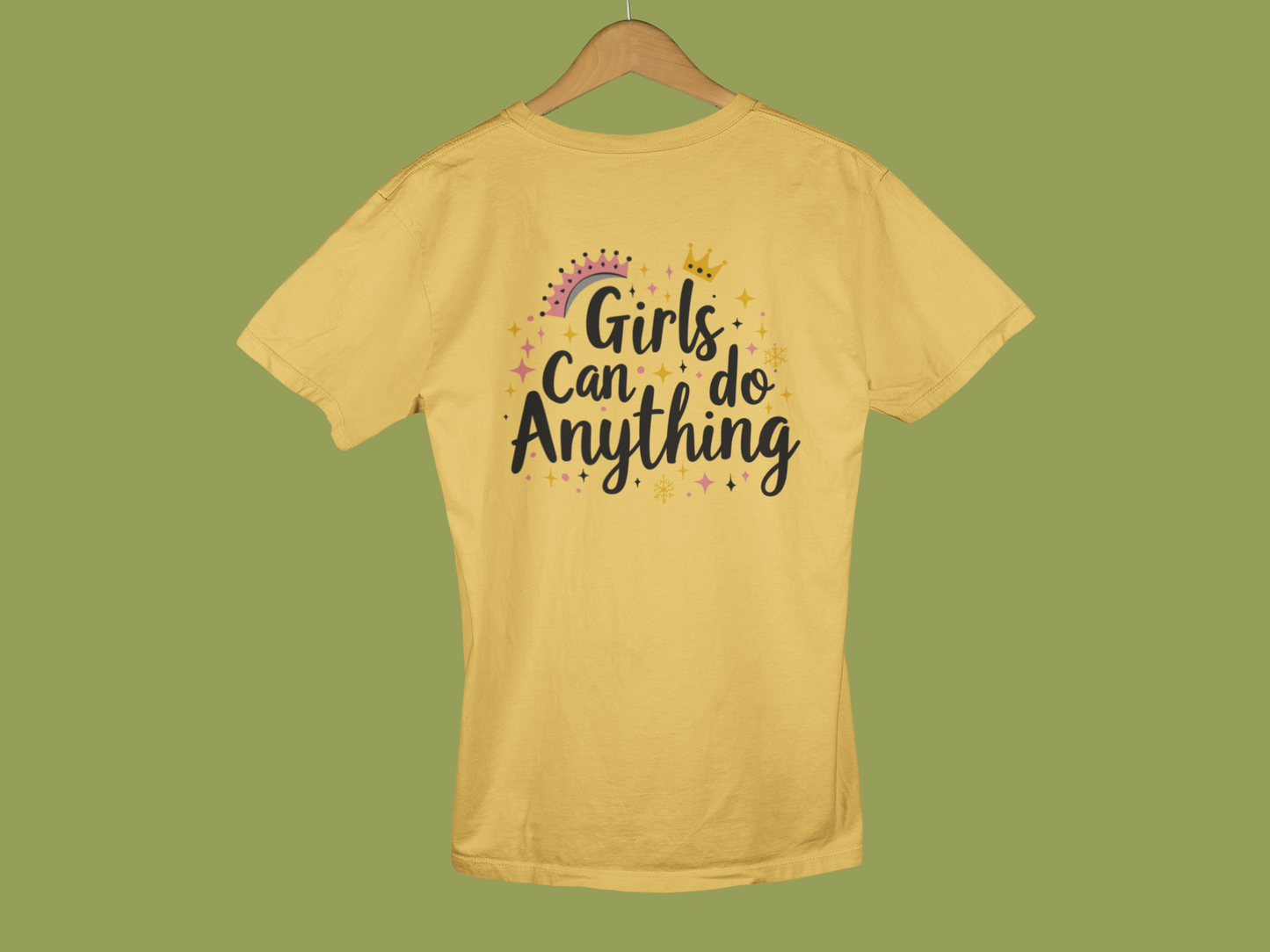 "Girls Can Do Anything" - Female Classic Crew T-Shirt