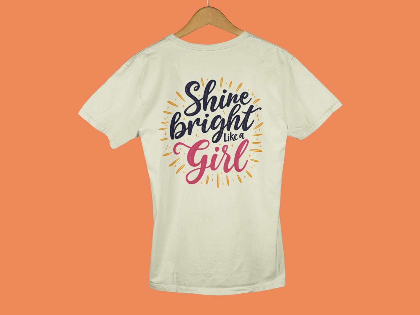 "Shine Bright Like A Girl" - Female Classic Crew T-Shirt