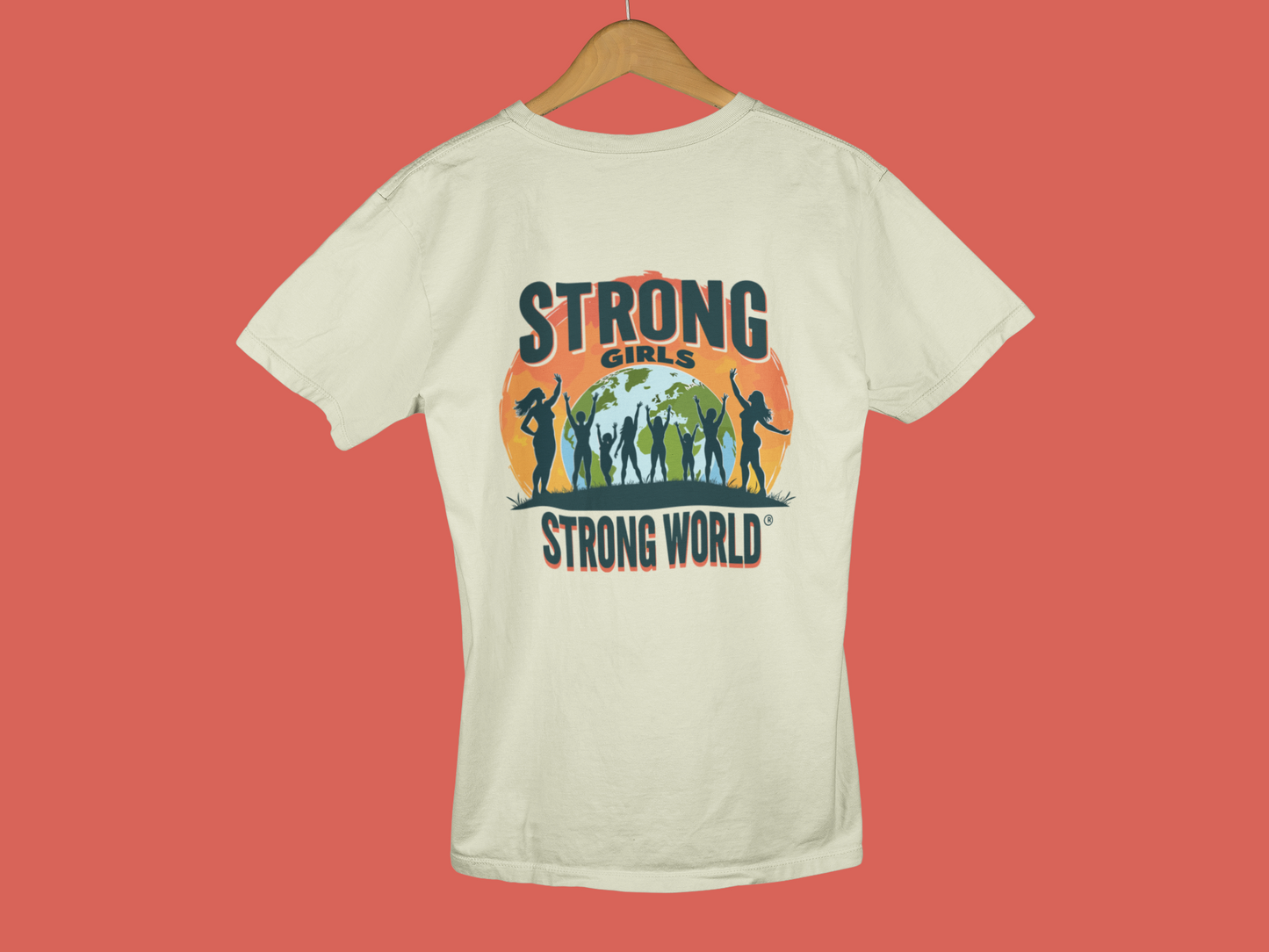 "Strong Girls, Strong World" - Female Classic Crew T-Shirt
