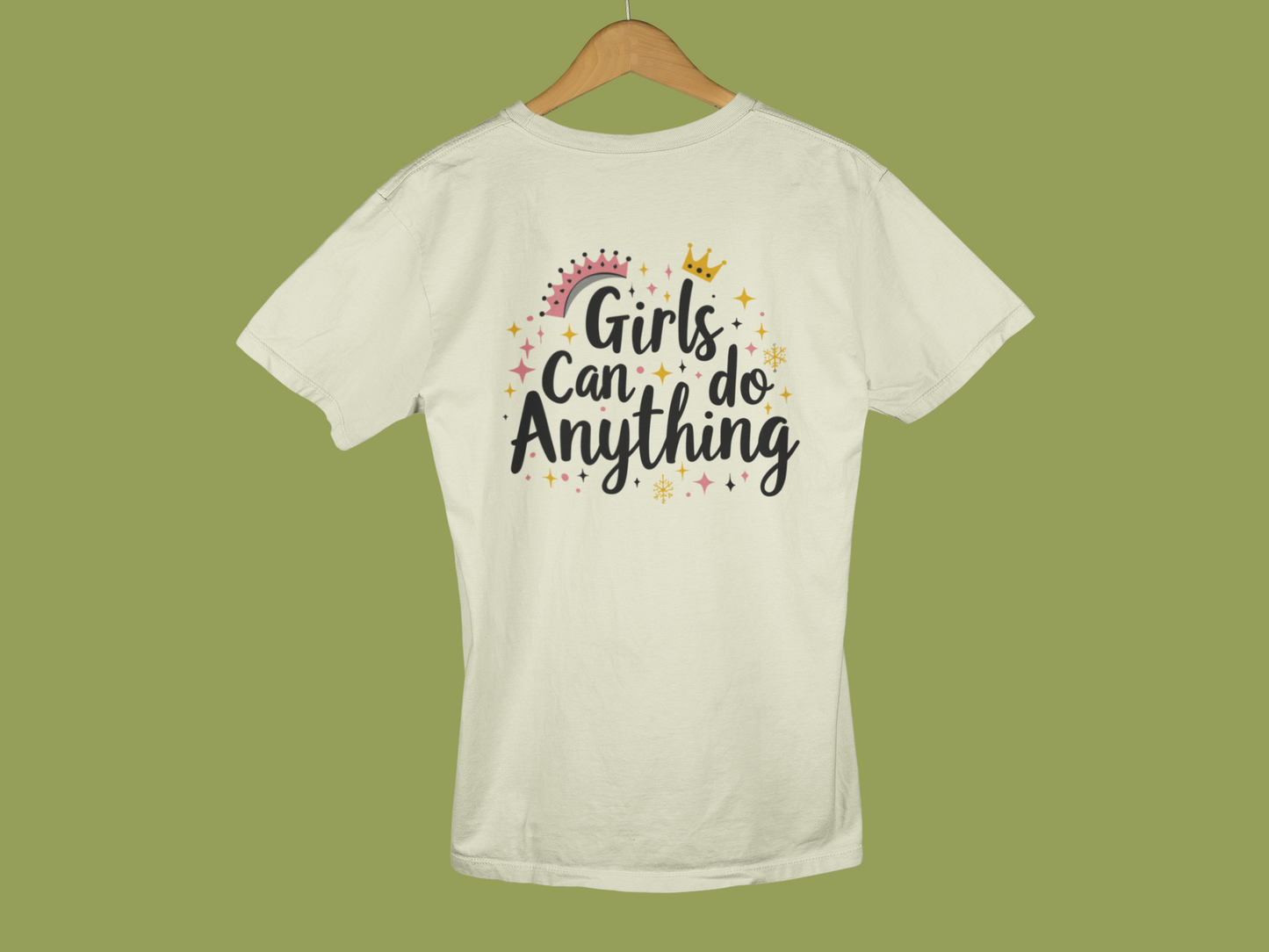 "Girls Can Do Anything" - Female Classic Crew T-Shirt