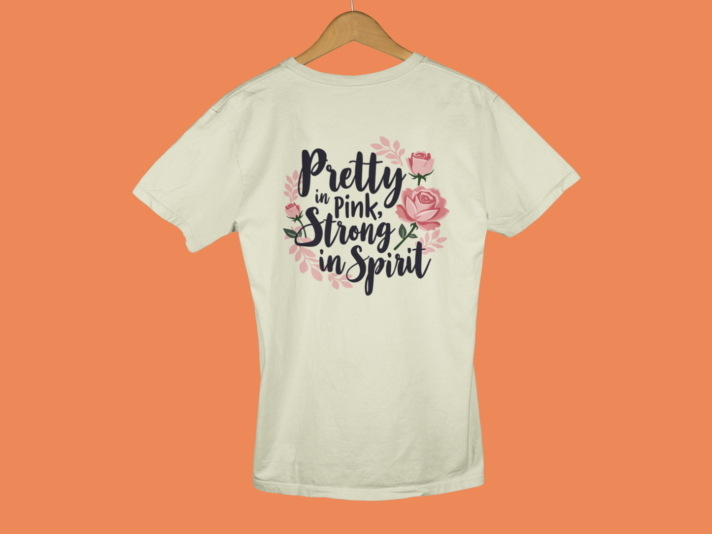 "Pretty In Pink, Strong In Spirit" - Female Classic Crew T-Shirt