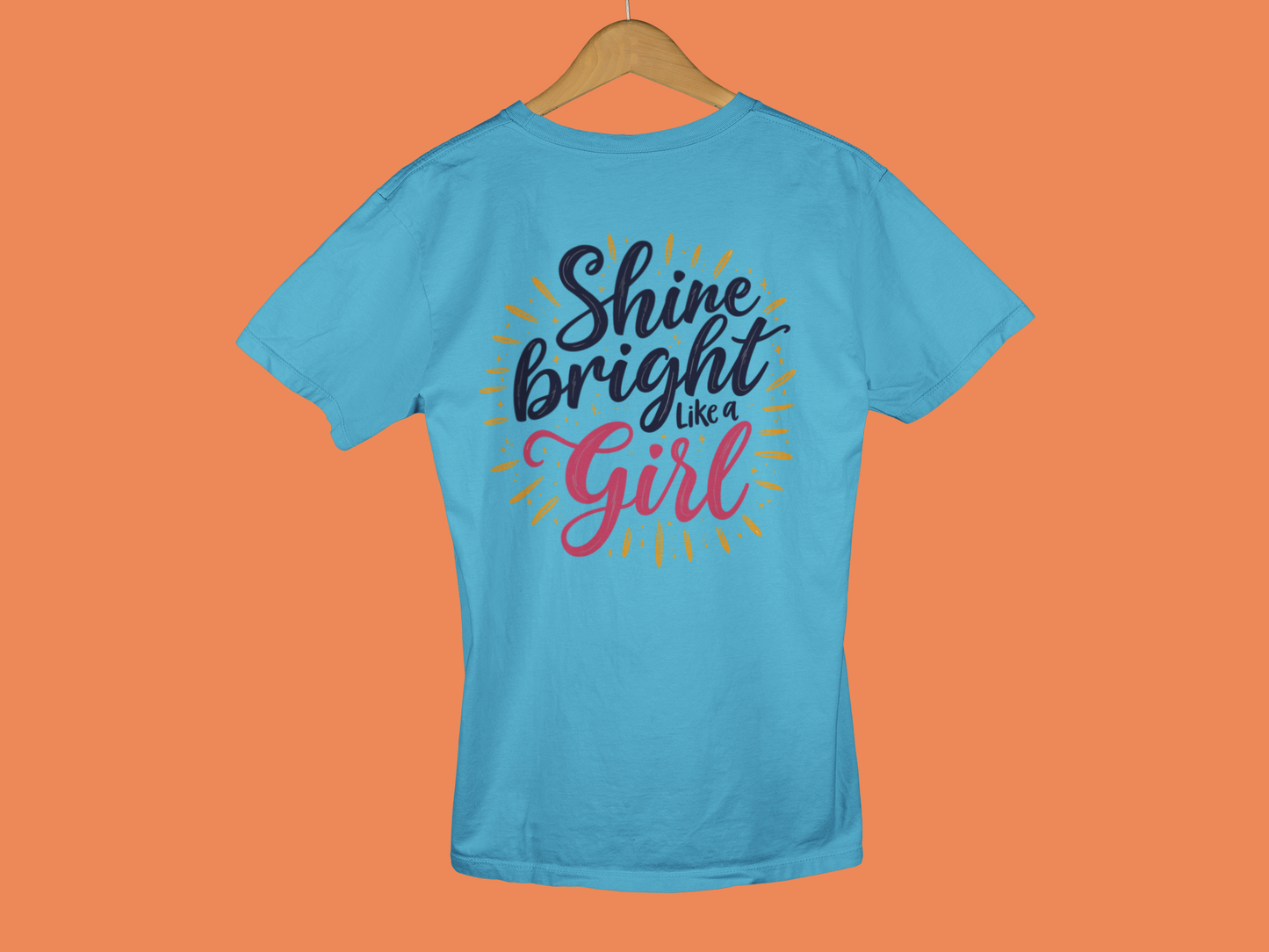 "Shine Bright Like A Girl" - Female Classic Crew T-Shirt