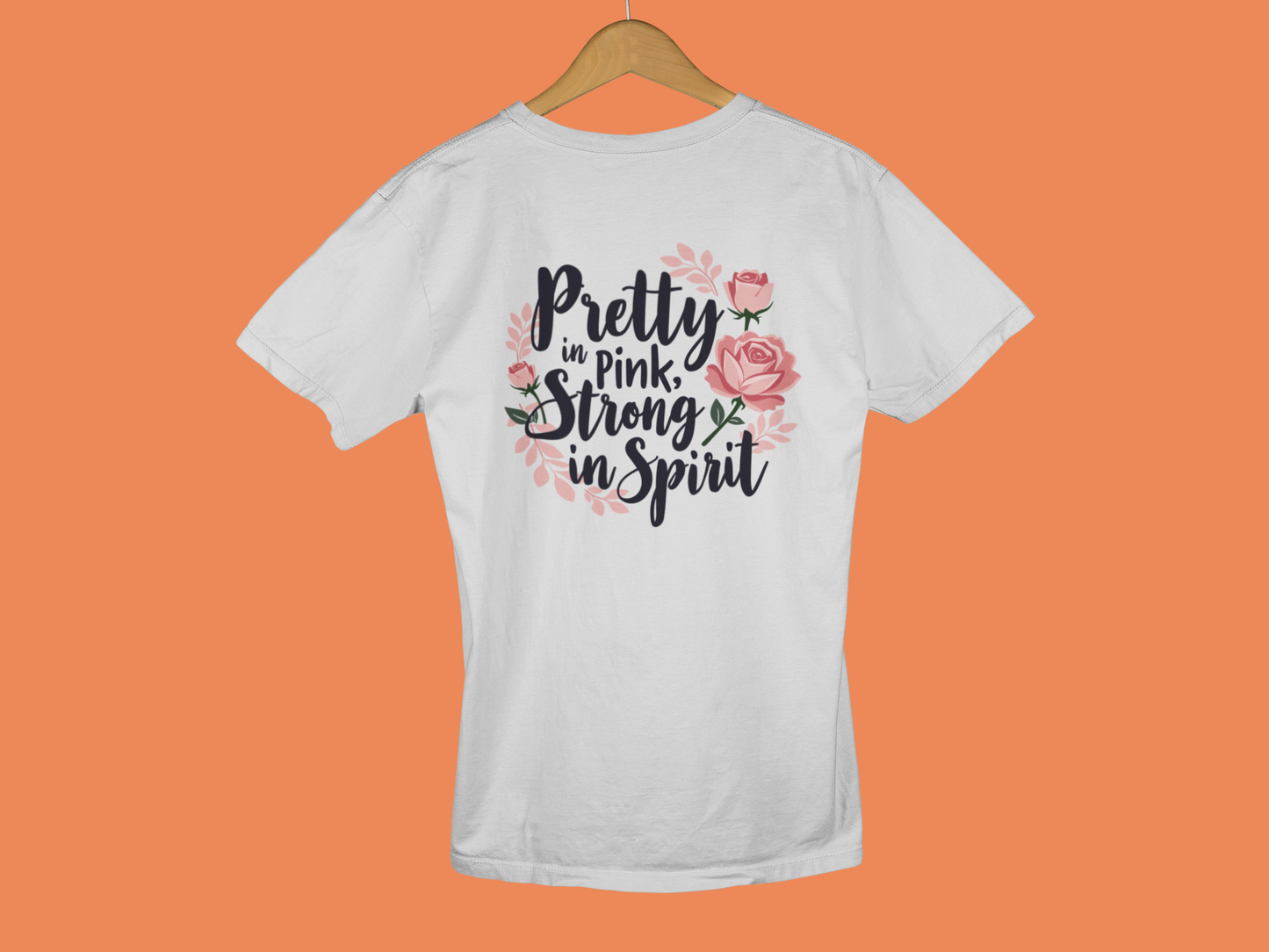 "Pretty In Pink, Strong In Spirit" - Female Classic Crew T-Shirt