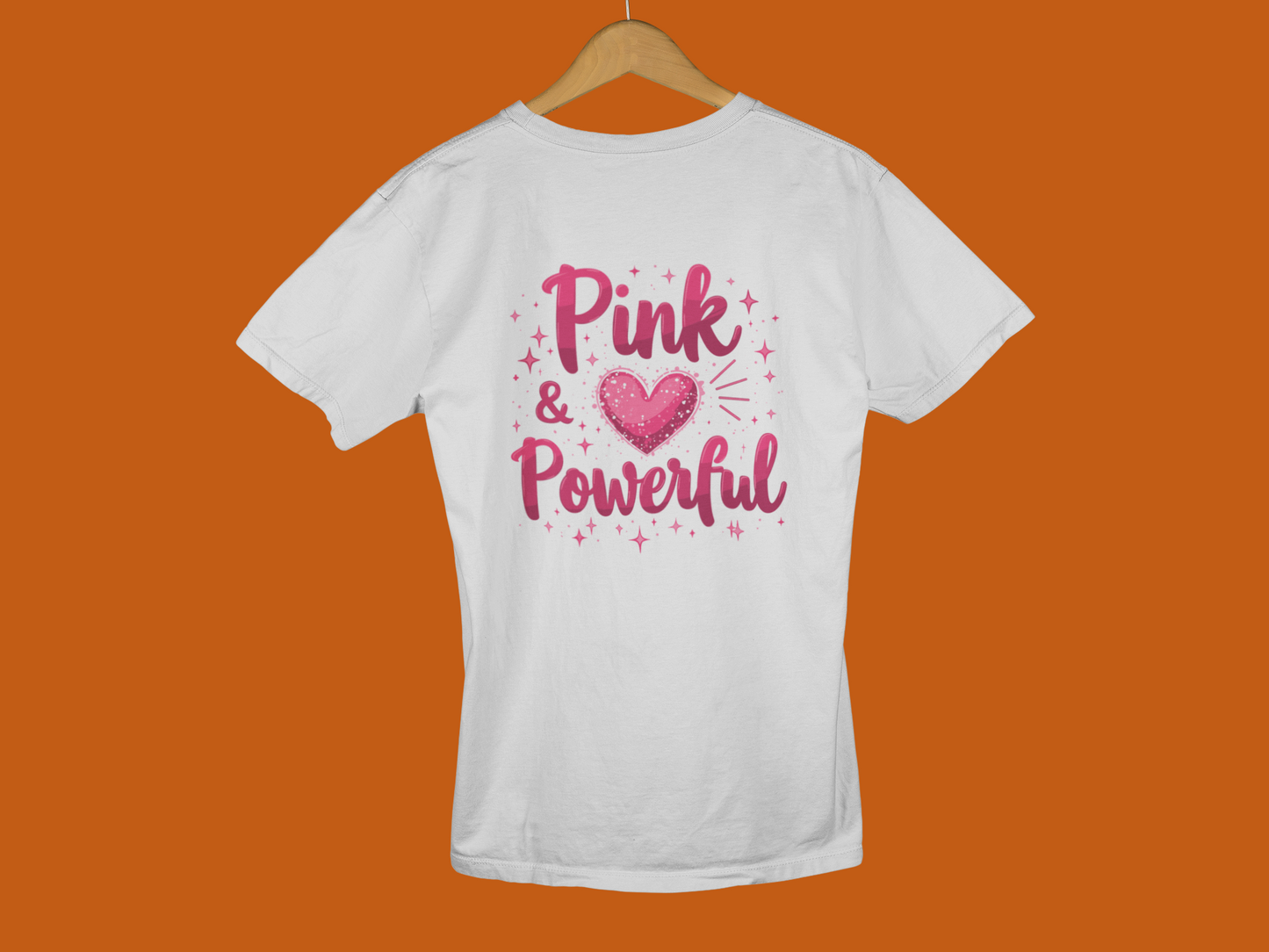 "Pink & Powerful" - Female Classic Crew T-Shirt