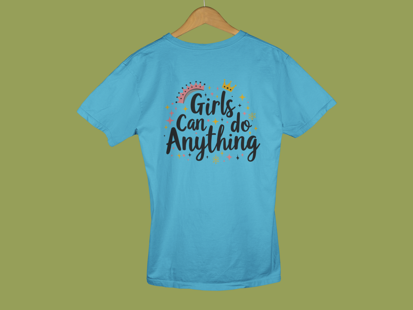 "Girls Can Do Anything" - Female Classic Crew T-Shirt