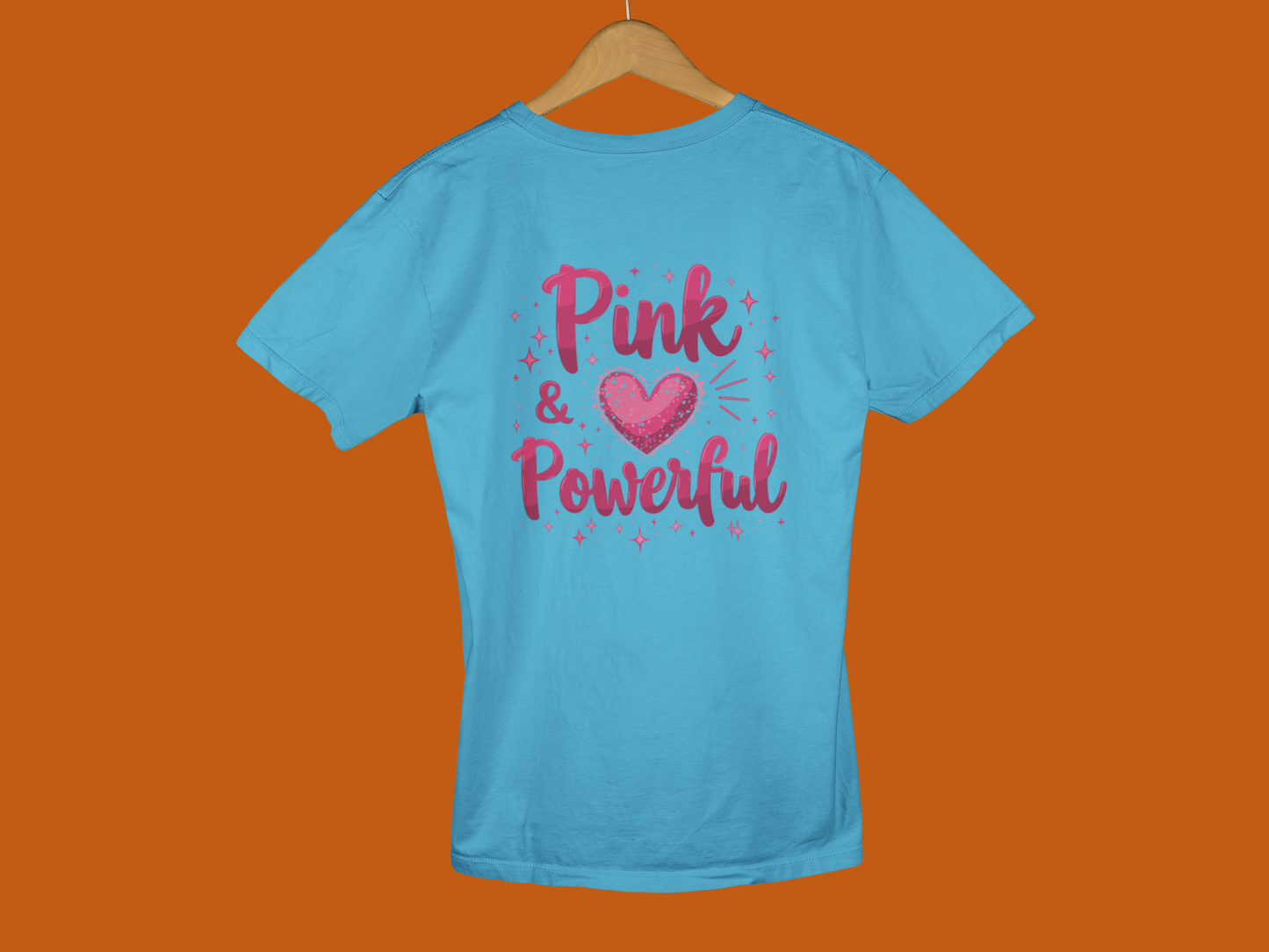 "Pink & Powerful" - Female Classic Crew T-Shirt
