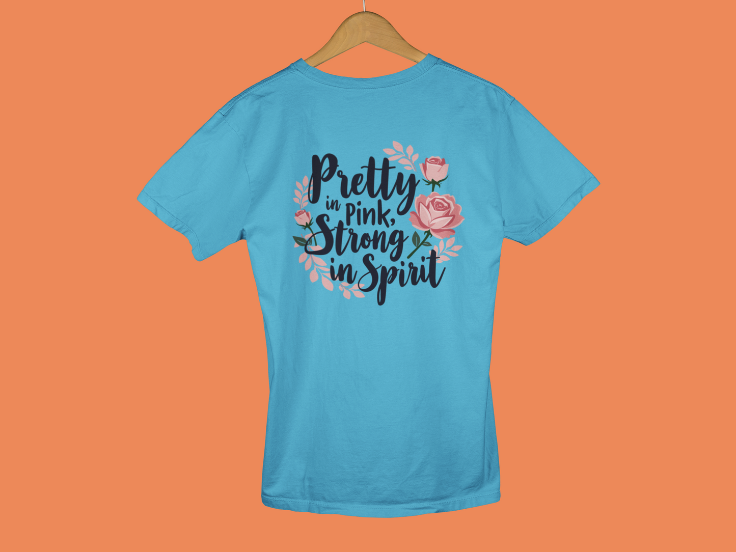 "Pretty In Pink, Strong In Spirit" - Female Classic Crew T-Shirt