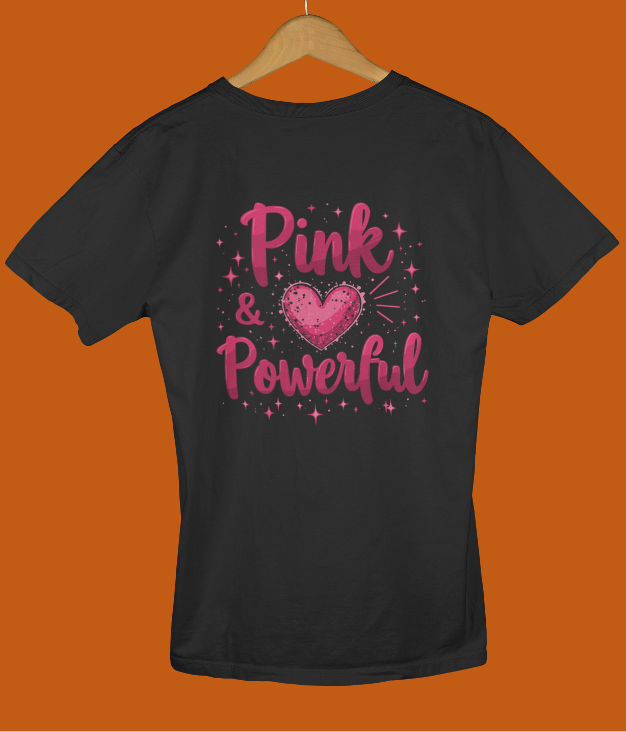 "Pink & Powerful" - Female Classic Crew T-Shirt